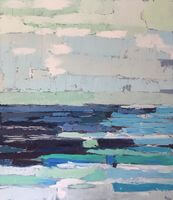 paysage abstrait tryptique