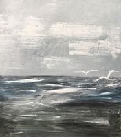 mer, vent, mouettes