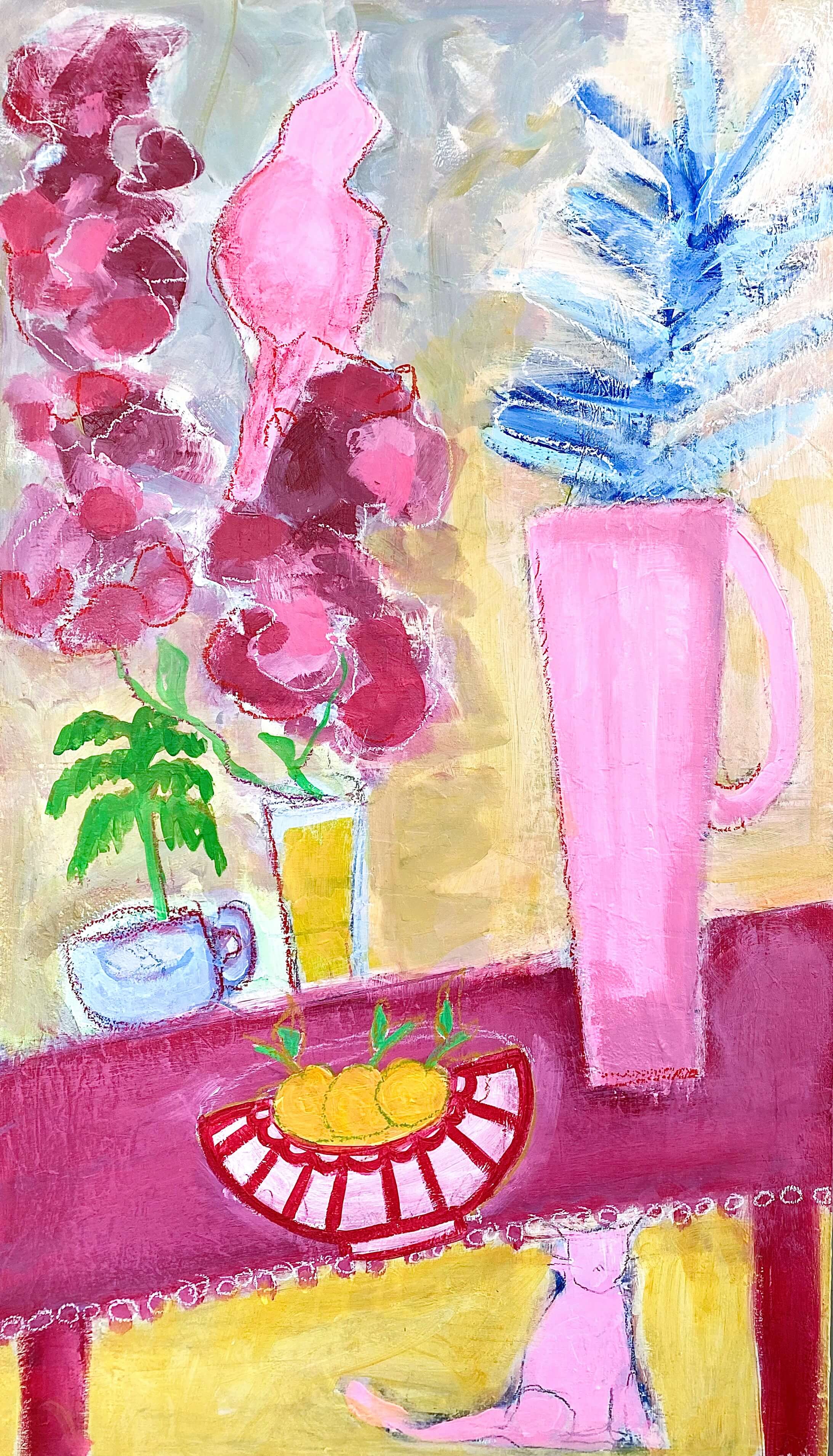 tableau paysage abstrait