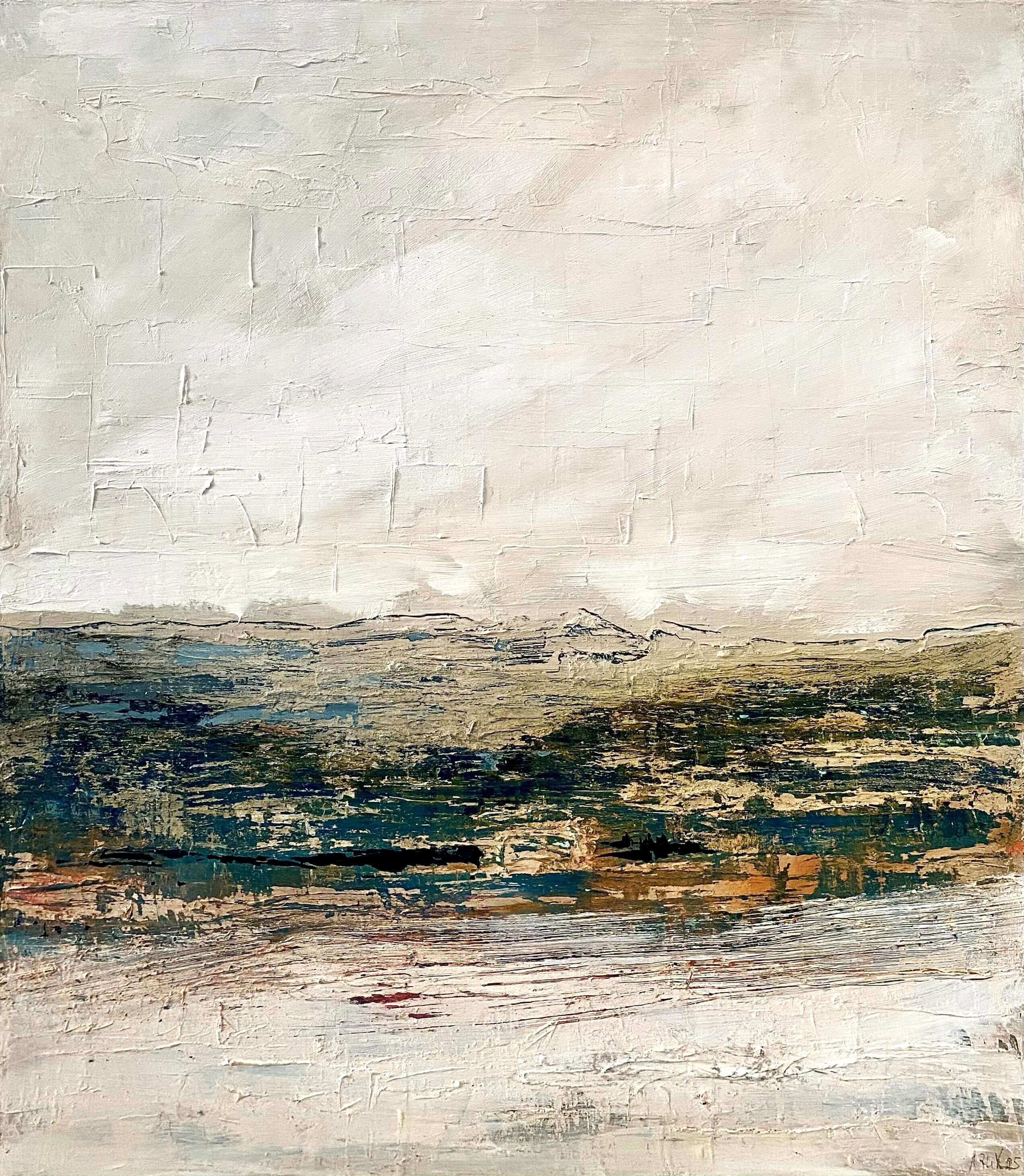 tableau paysage abstrait