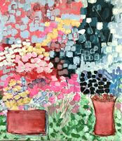 fleurs multicolores