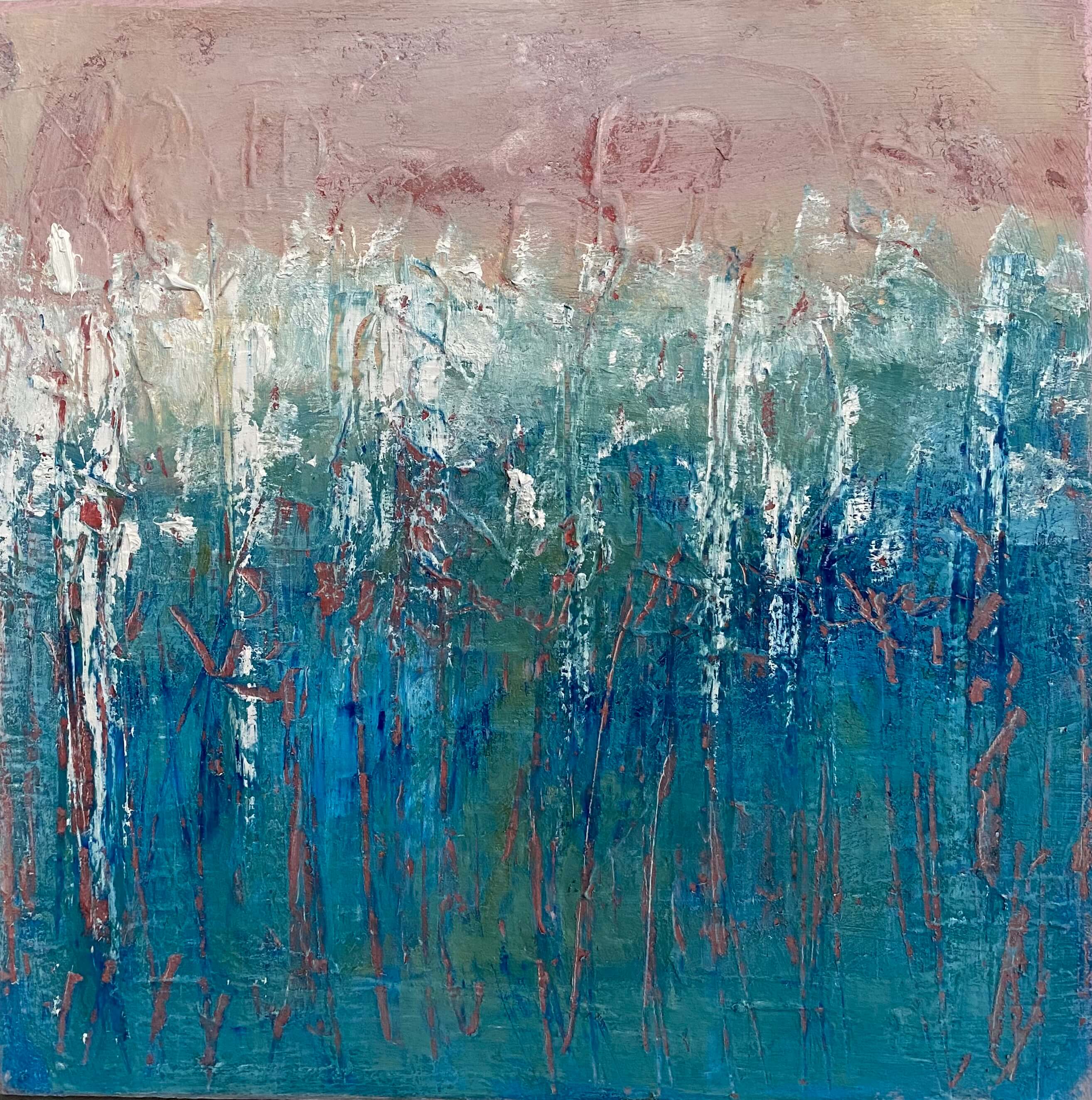 tableau paysage abstrait